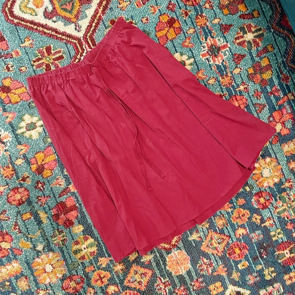 SHEIN Maroon Midi Skirt